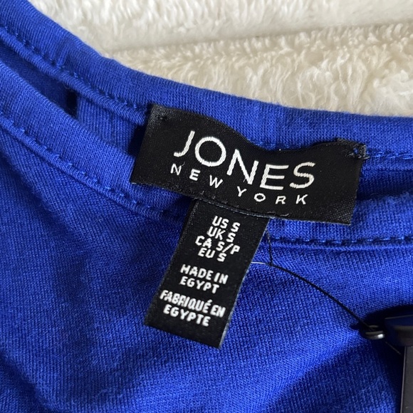 Jones New York Vibrant Blue Women's Blouse - Picture 3 of 4